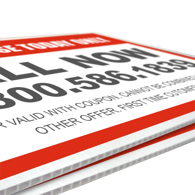 Plastic Corrugated Signs