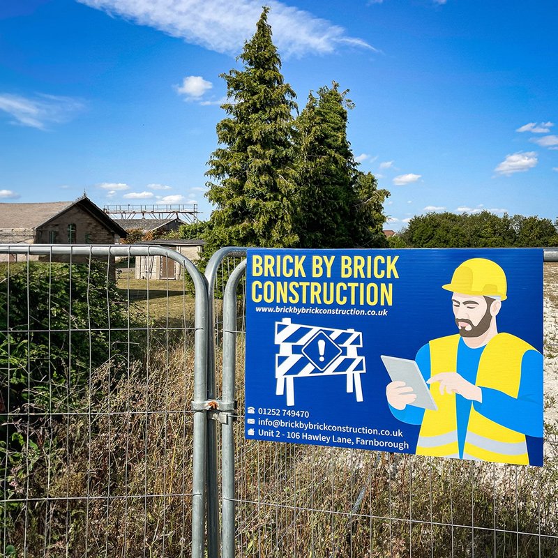 Urban Construction Site Large Corrugated Plastic Signs