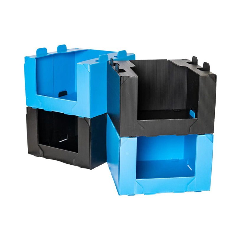 Corrugated plastic bins for conveyor & automation