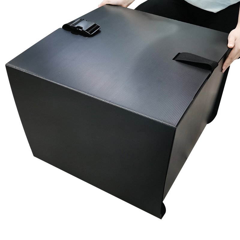 Snap on type (lock buckle type) corrugated plastic boxes