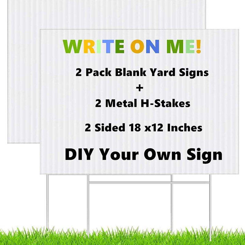 Blank Corrugated Plastic Signs