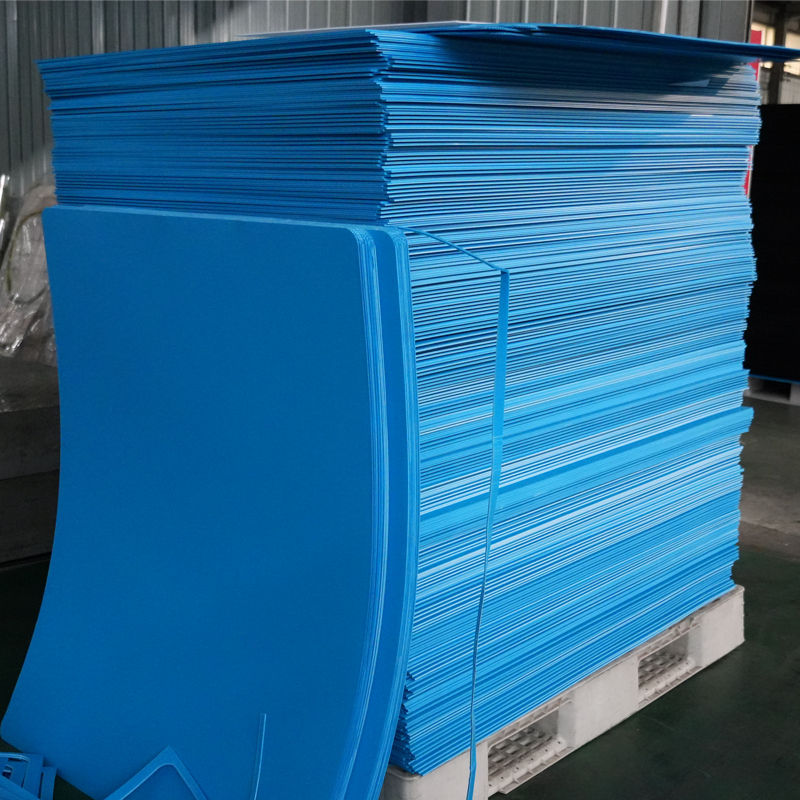 Blue Corrugated Plastic Sheets