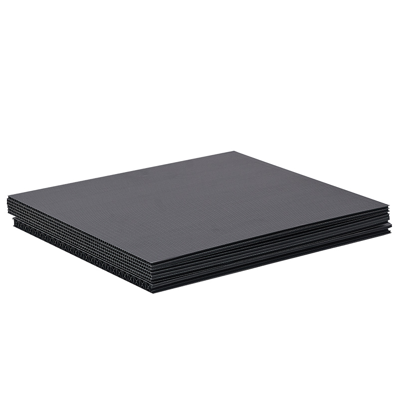 black corrugated plastic sheets