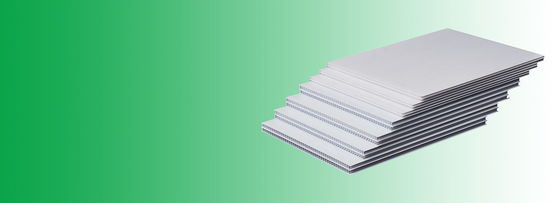 white plastic corrugated sheet