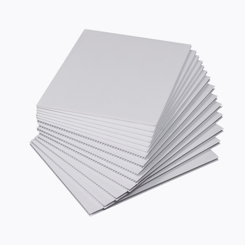 white plastic corrugated sheet