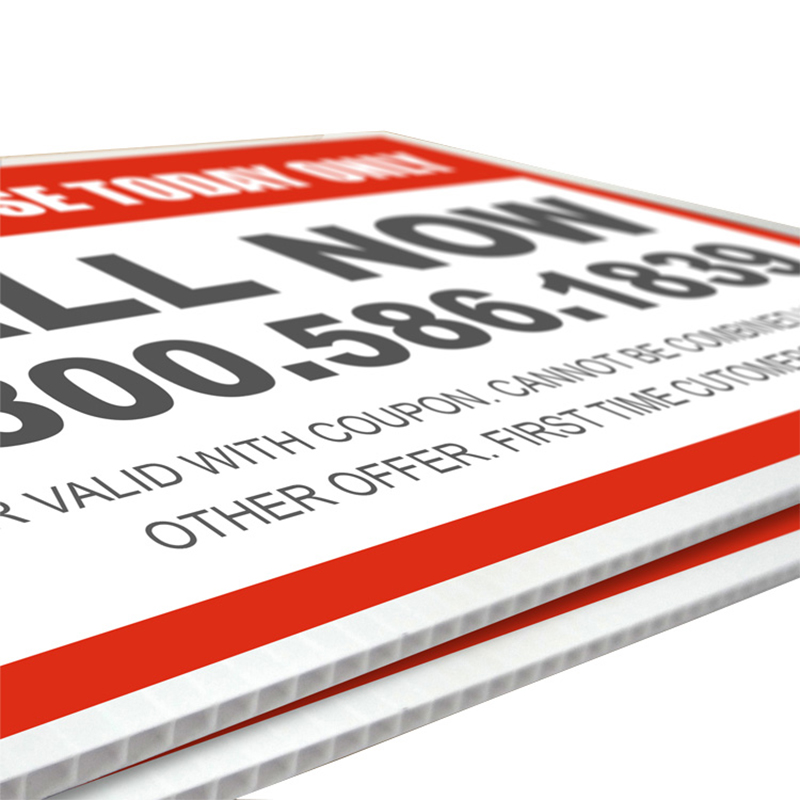 24 × 18, 36 × 24 White Corrugated Twinwall Plastic Sheet