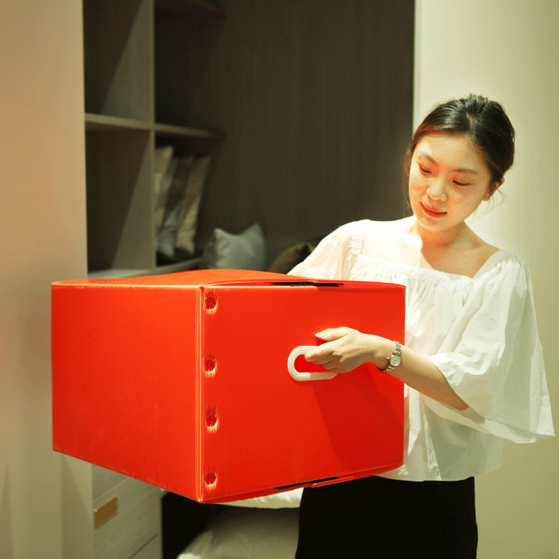 Corrugated plastic storage box