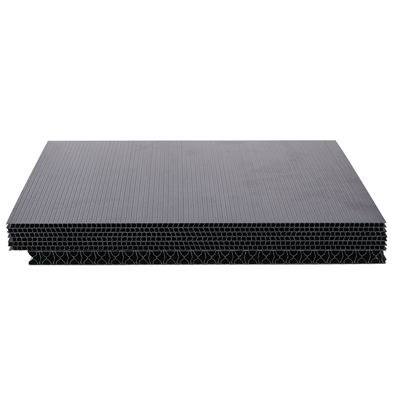black corrugated plastic sheets