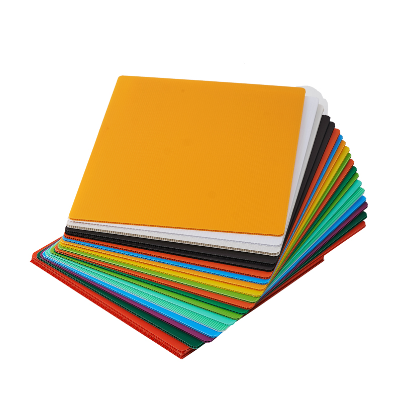 Yellow Corrugated Plastic Sheet