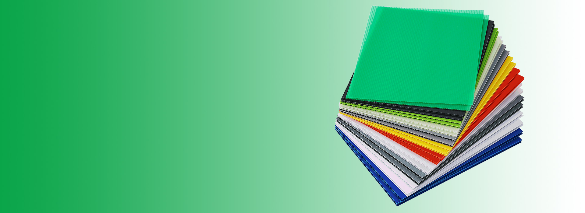 green corrugated plastic sheets