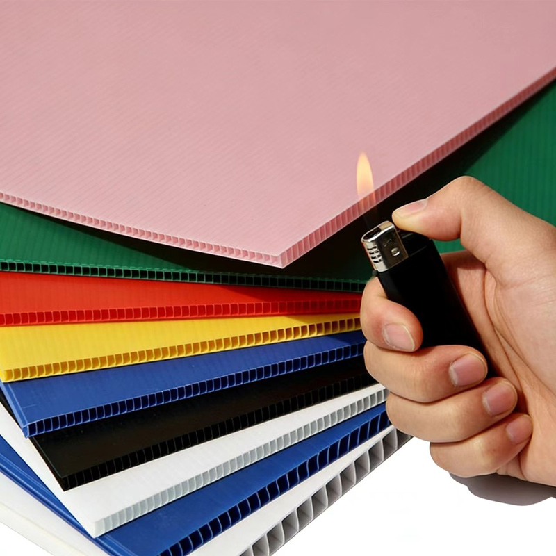 Flame retardant 5mm corrugated plastic sheet