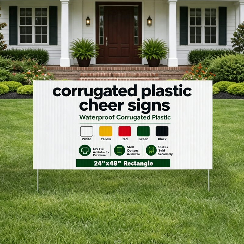 18 × 24 Rectangle Cheer Signs