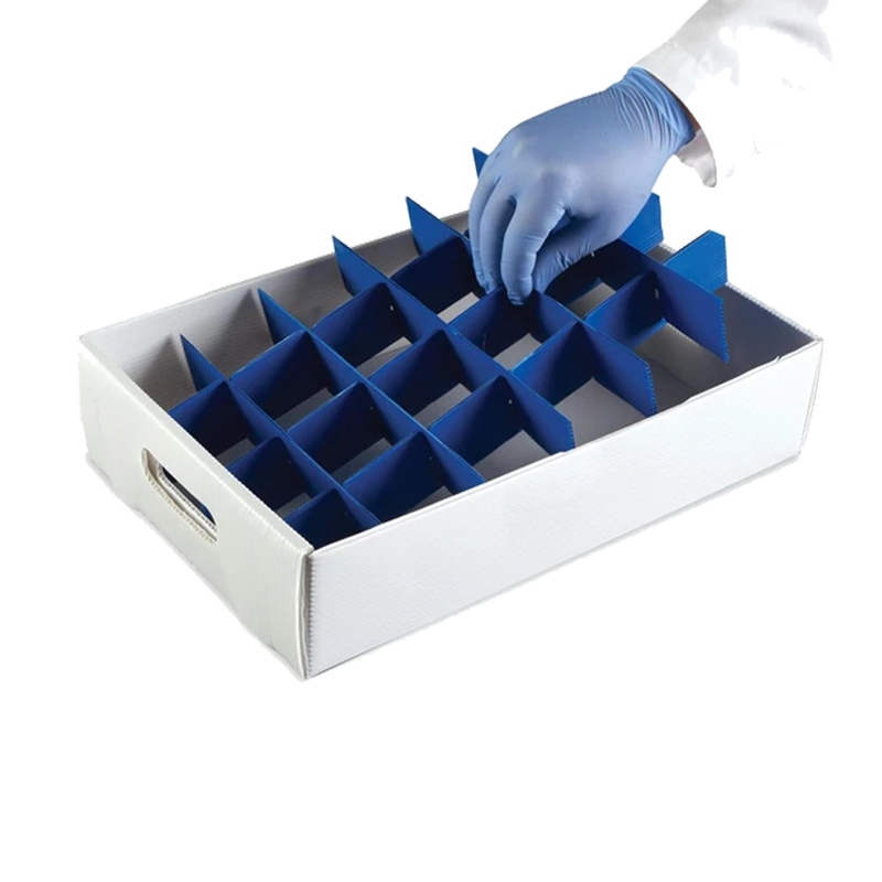 Corrugated Plastic Trays with Dividers