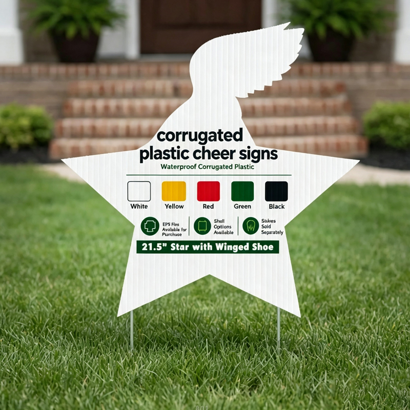 Custom Shape Cheer Signs